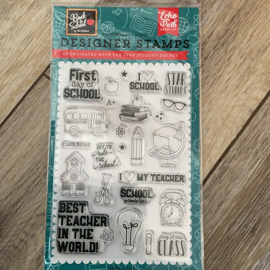 Star Student Stamps BTS156043 School