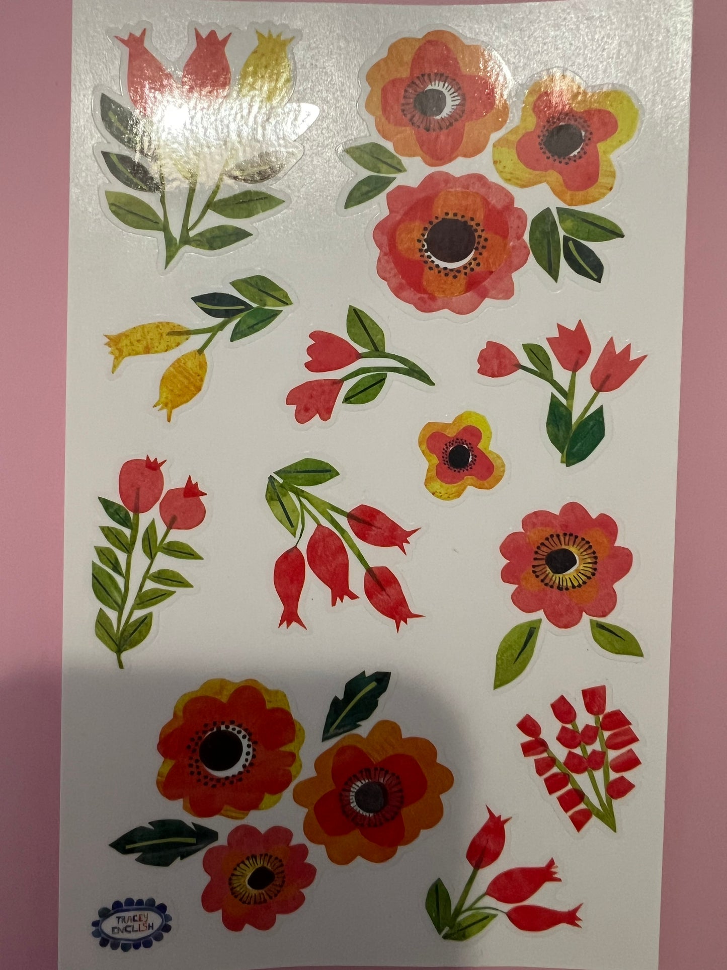 Mrs. Grossman’s Large Stickers Collaged Rosehips New