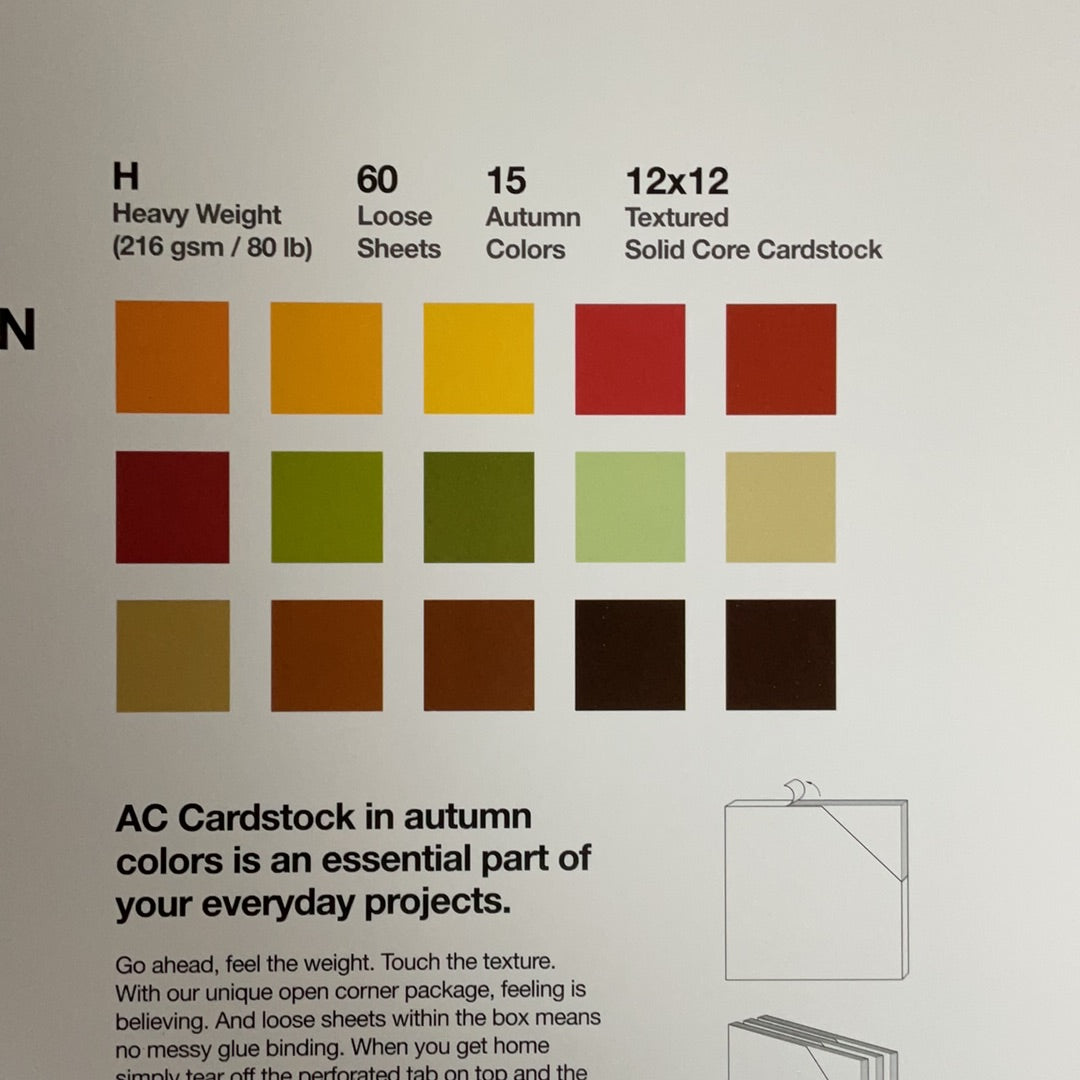 AC Cardstock Paper Autumn Fall