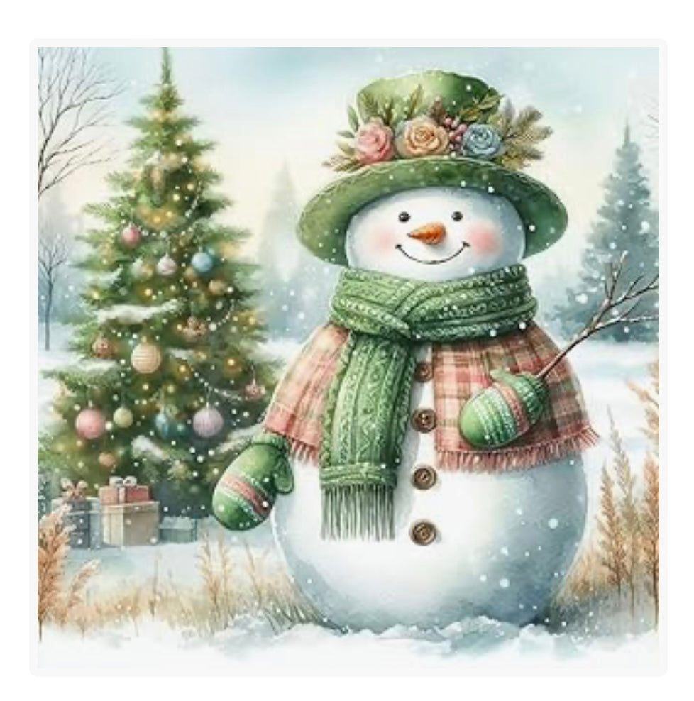 Diamond Painting Kits Snowman with Tree Christmas
