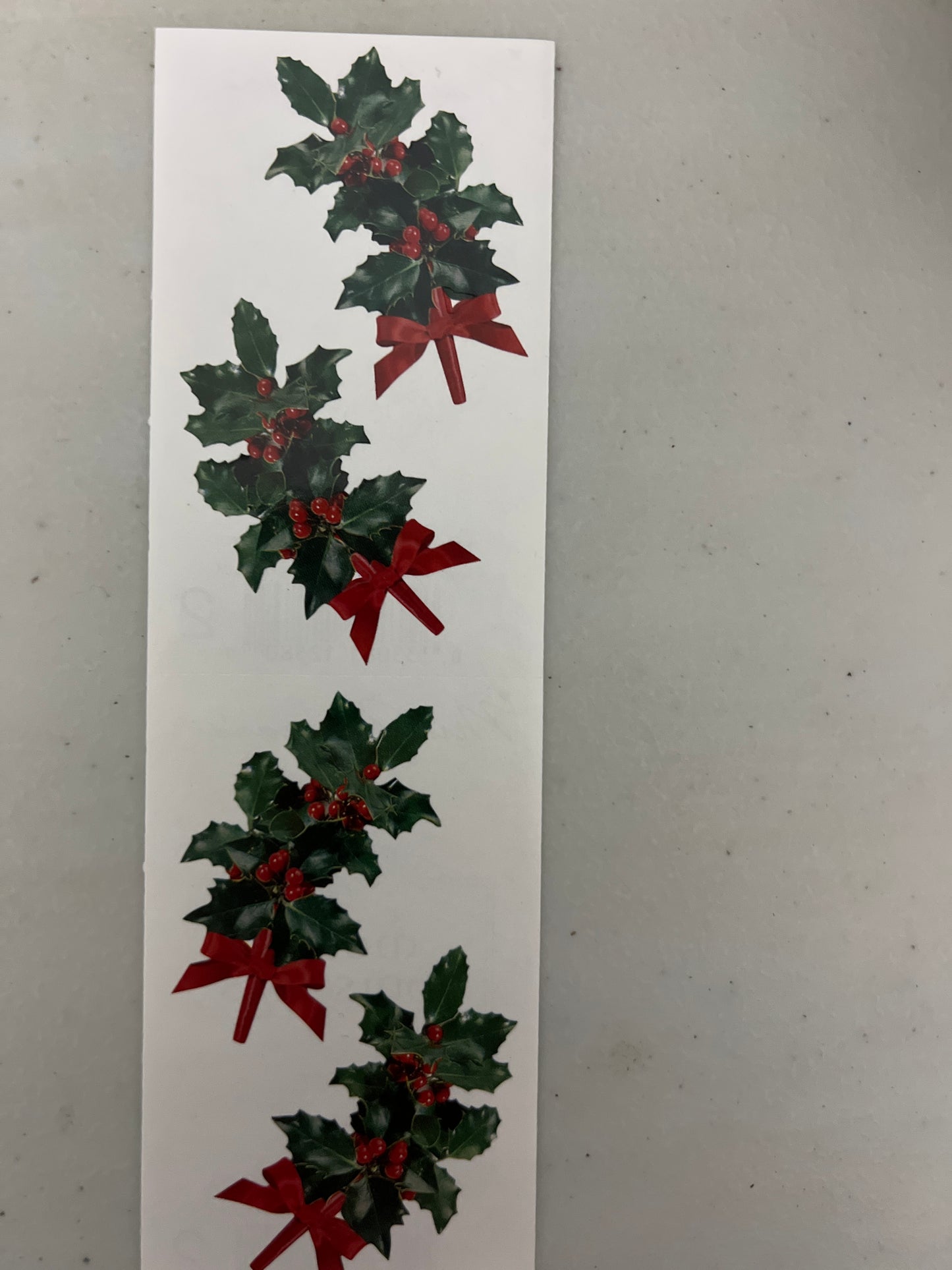 Mrs. Grossman’s Stickers Christmas Holly Sprigs New