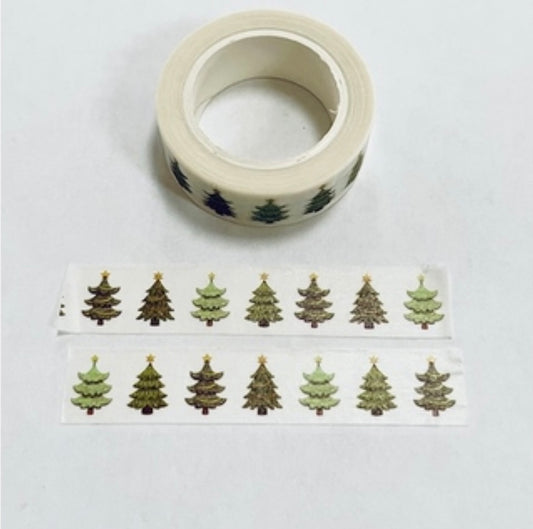 Christmas Tree Washi Tape Embellishments