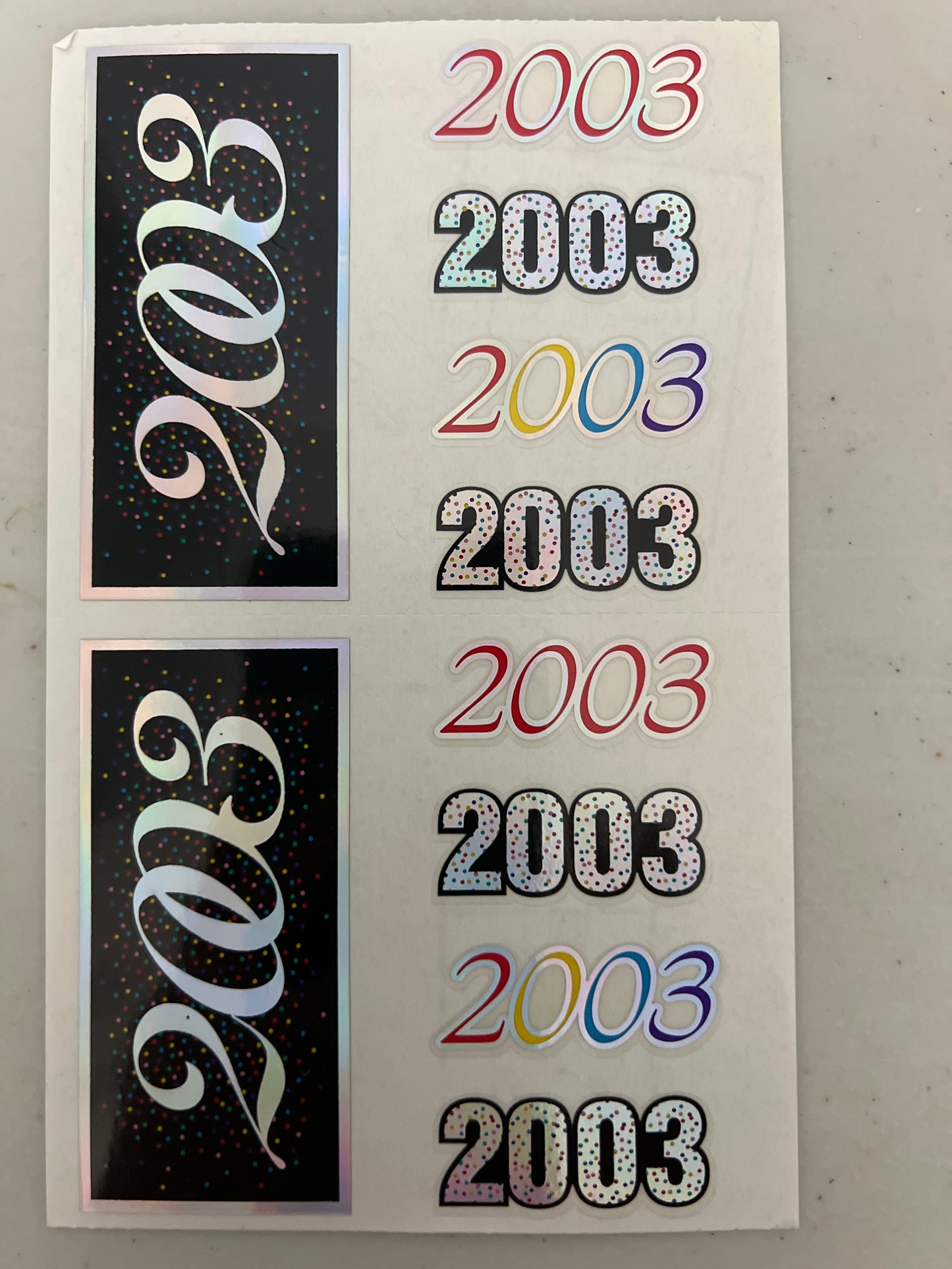 Mrs. Grossman’s Large Stickers 2003 New