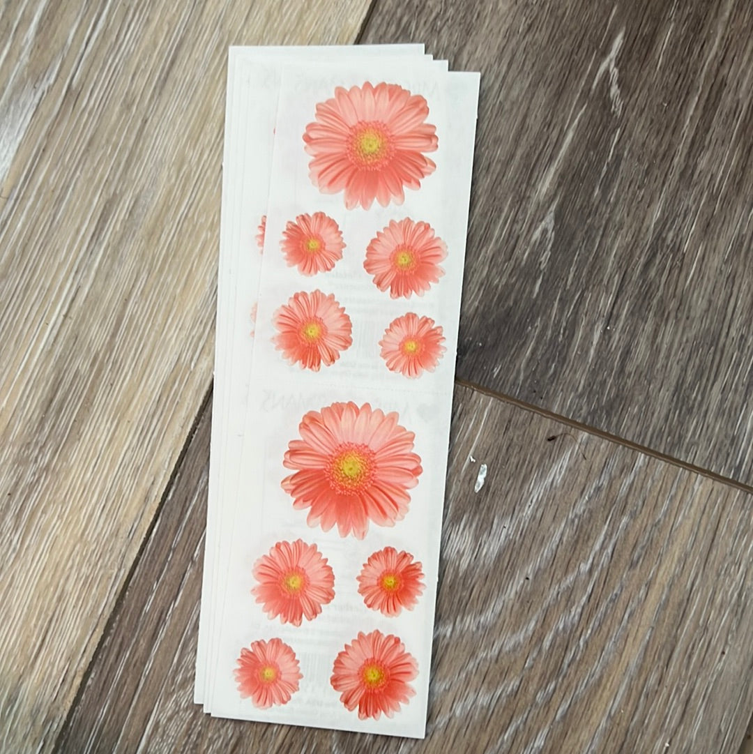 Mrs. Grossman’s Stickers Flowers Gerbera Daisies
