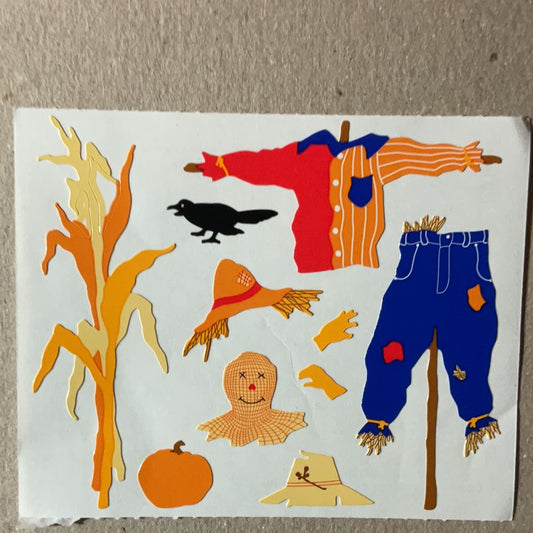 Mrs. Grossman’s Large Stickers Build a Scarecrow 1/2 Sheet Fall