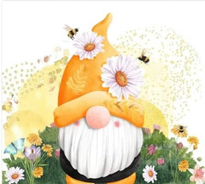 Diamond Painting Kits Gnome with Daisies Z060 spring