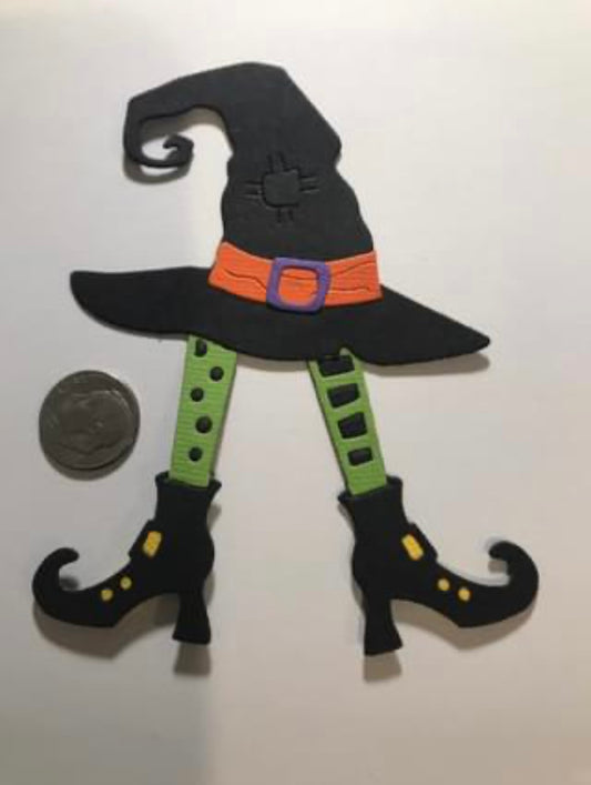 Witch Hat and Legs Die Cuts Halloween