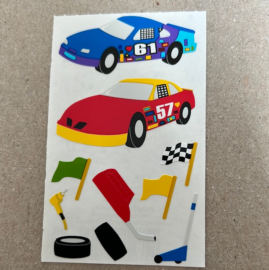 Mrs. Grossman’s Stickers Vehicles Cars 1/2 Sheet