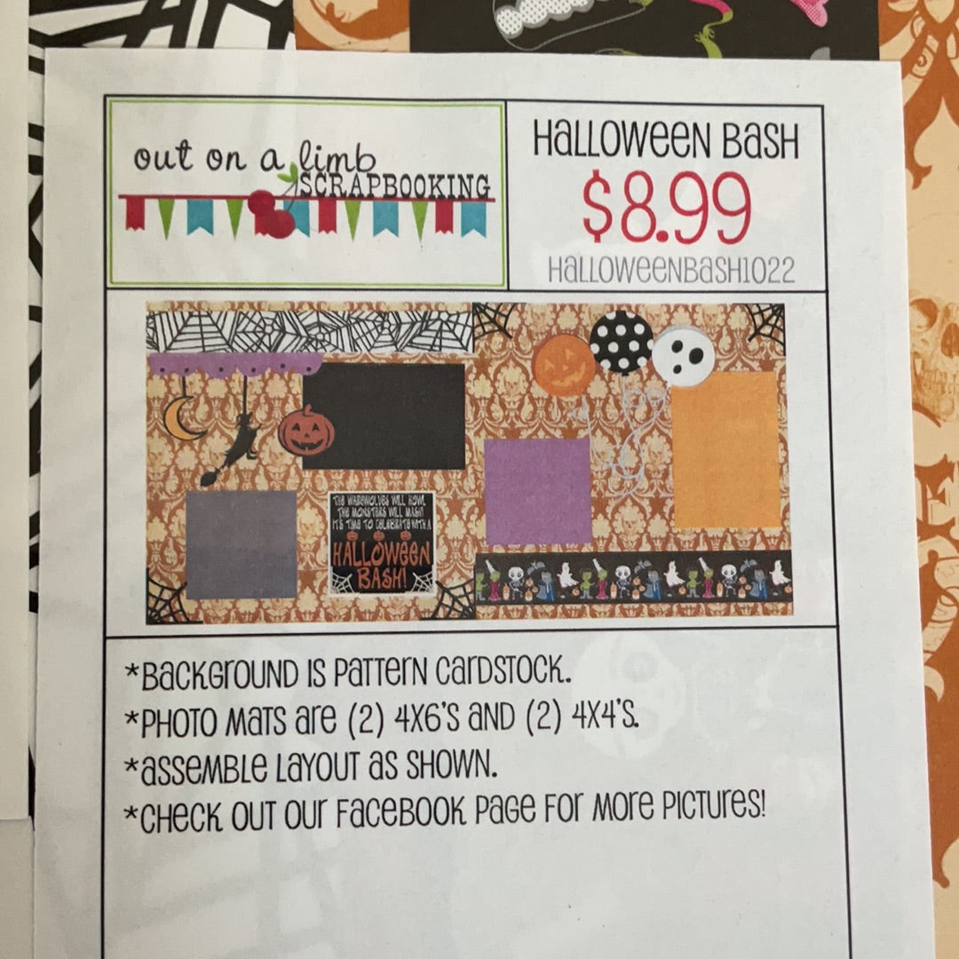 Out on a Limb Scrapbook Kit Halloween Bash