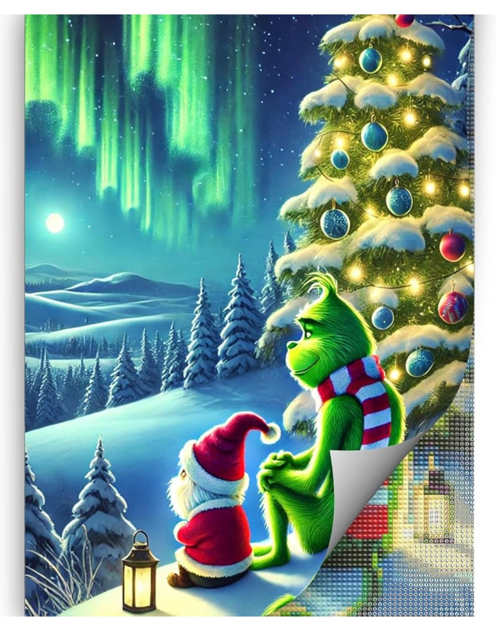 Diamond Painting Kits Grinch & Santa Christmas