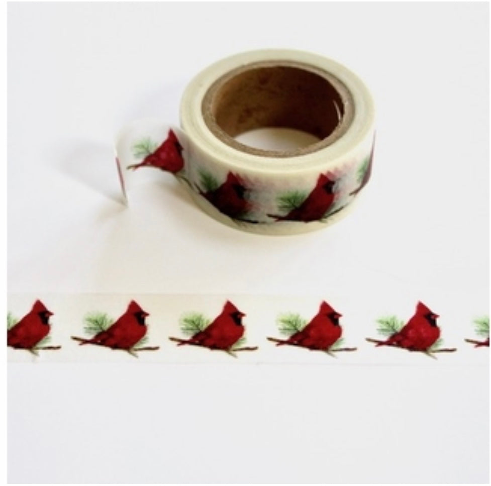 Cardinals Washi Tape Embellishments Winter