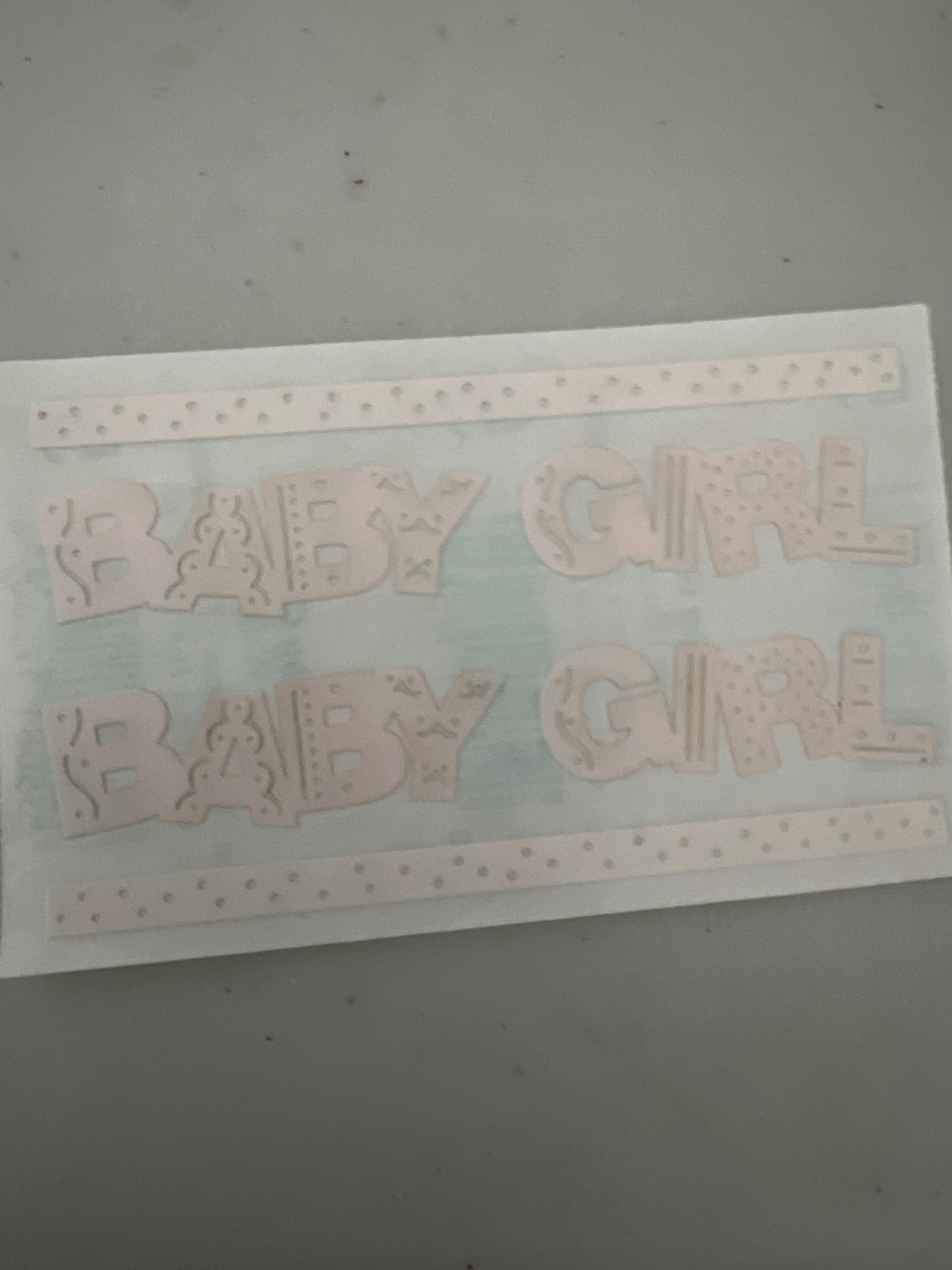 Mrs. Grossman’s Stickers Baby Girl 1/2 Sheet New