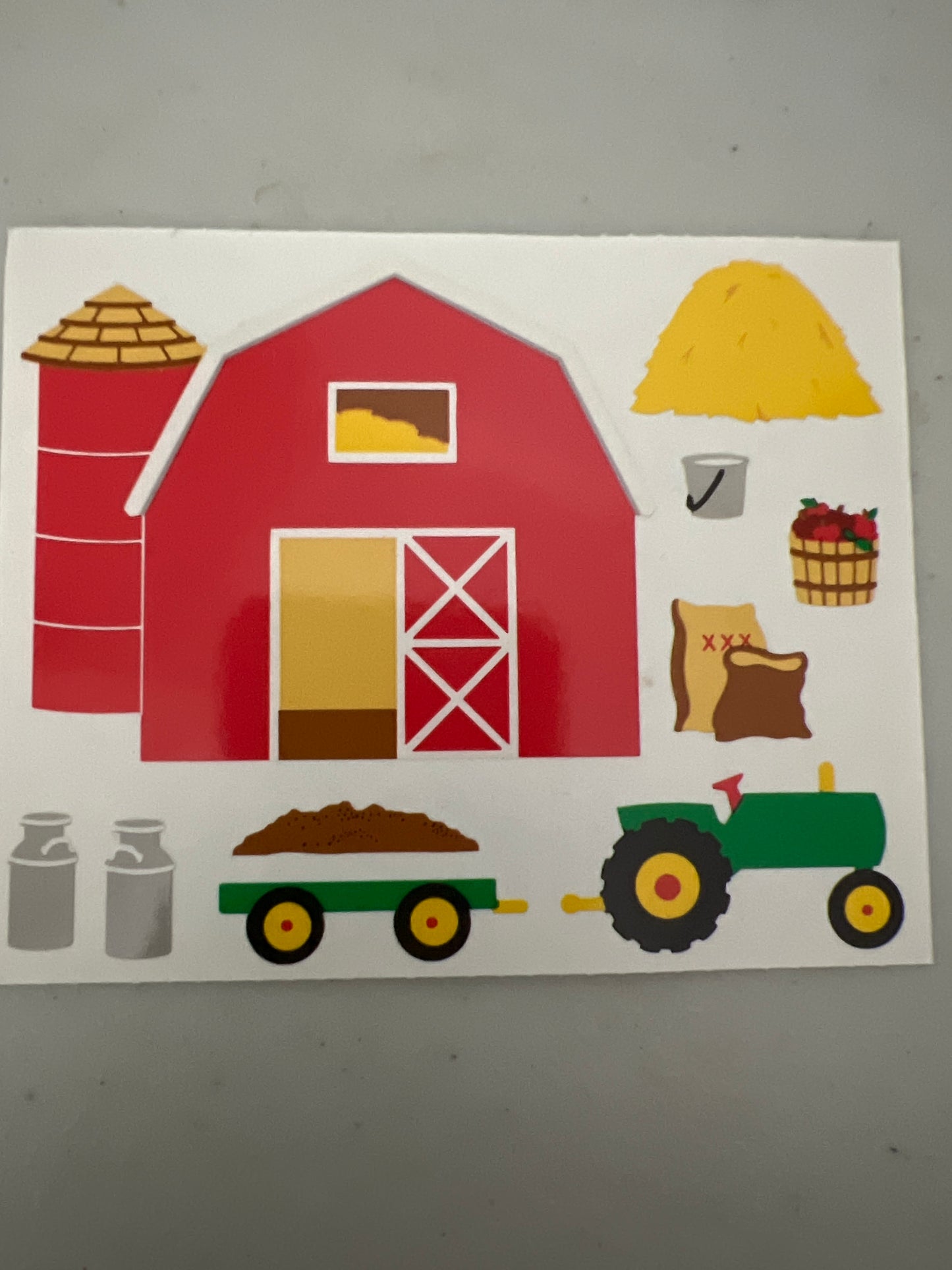 Mrs. Grossman’s Large Stickers Barn New 1/2 Sheet