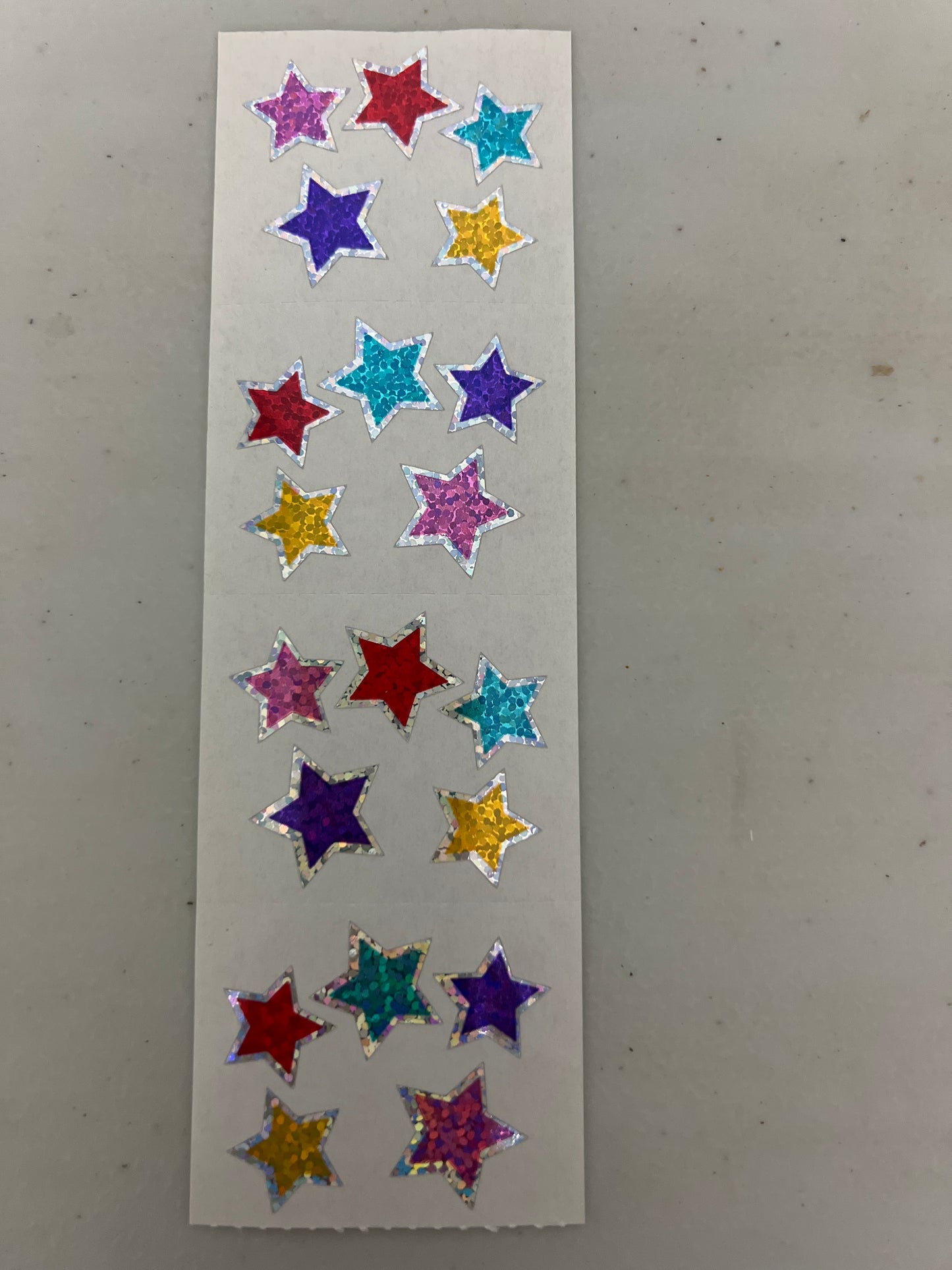 Mrs. Grossman’s Stickers Stars Silver Framed New
