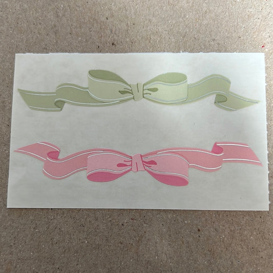 Mrs. Grossman’s Stickers Pink/Green Ribbon 1/2 Sheet