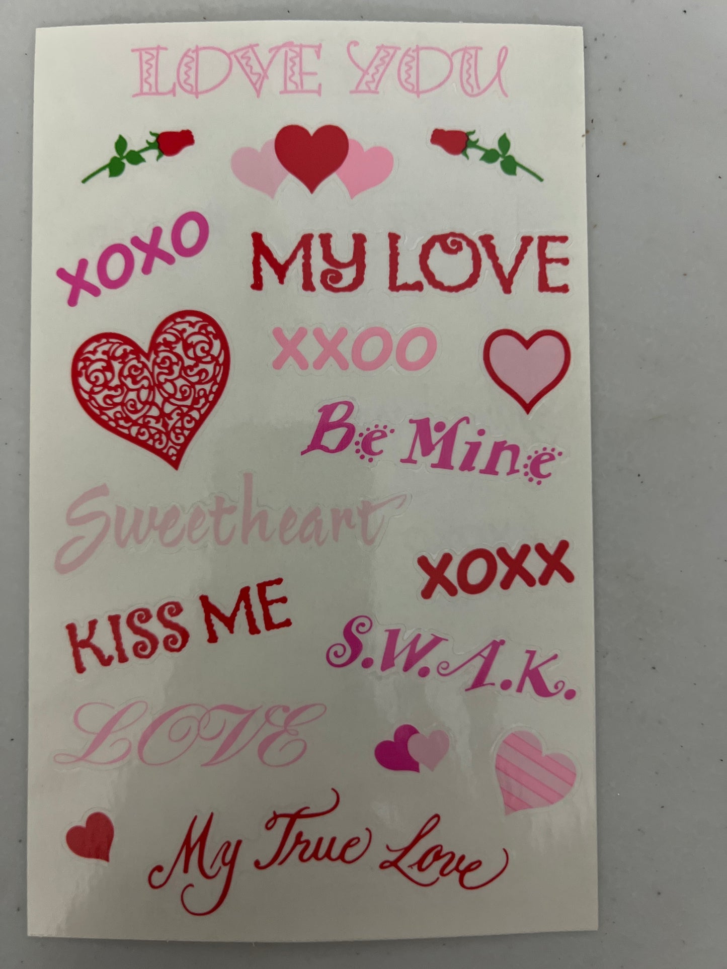 Mrs. Grossman’s Large Stickers True Love Captions New