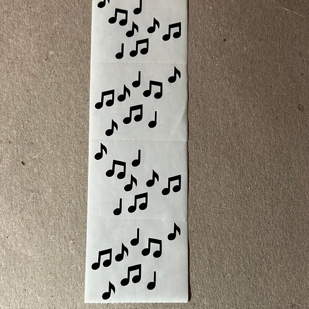 Mrs. Grossman’s Stickers Music Black Small Notes