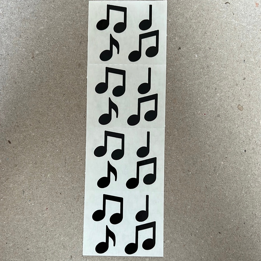 Mrs. Grossman’s Stickers Music Large Black Music Notes