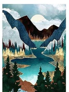 Diamond Painting Kits Full Moon at the River ZC024