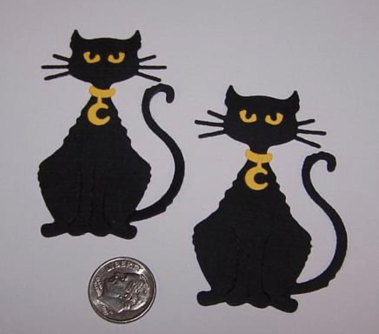 2 Black Cats Die Cuts Halloween