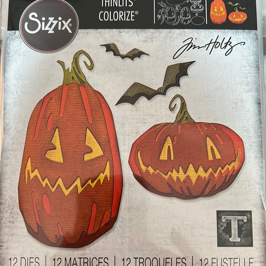 Sizzix Thinlets Pumpkin Patch Colorize Halloween