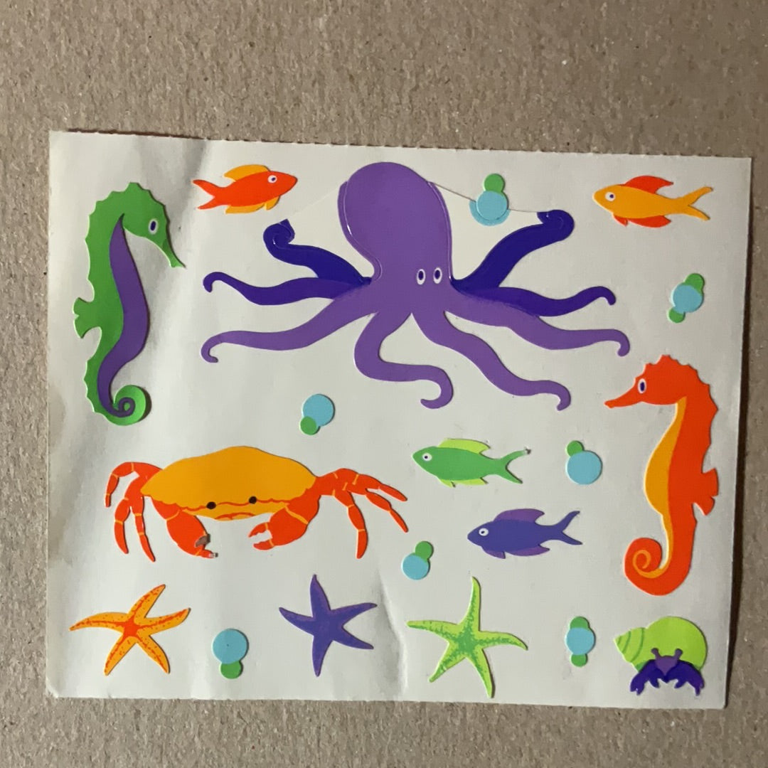 Mrs. Grossman’s Large Stickers Sea Animals 1/2 Sheet
