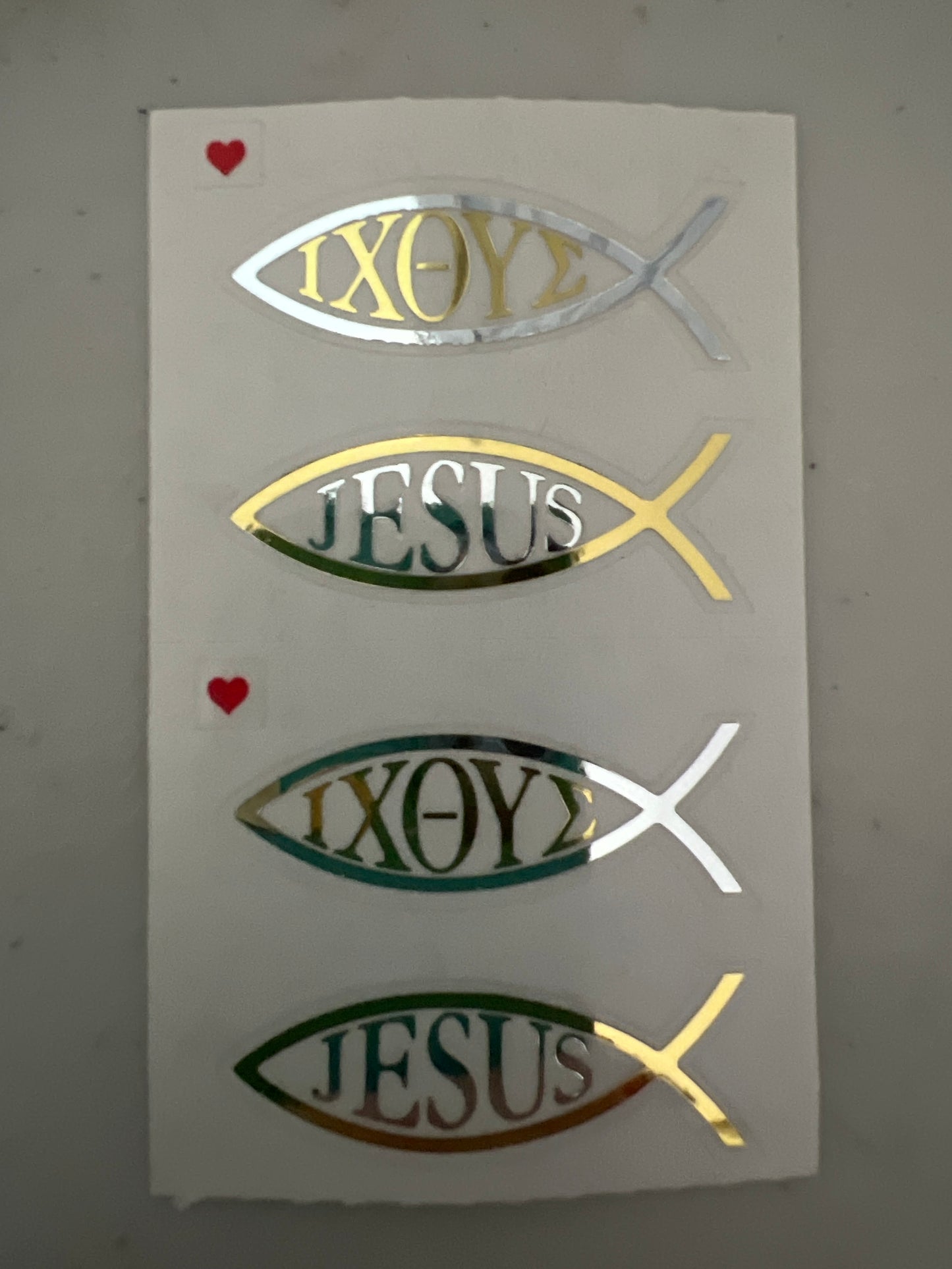 Mrs. Grossman’s Stickers Church Ichthus 1/2 Sheet
