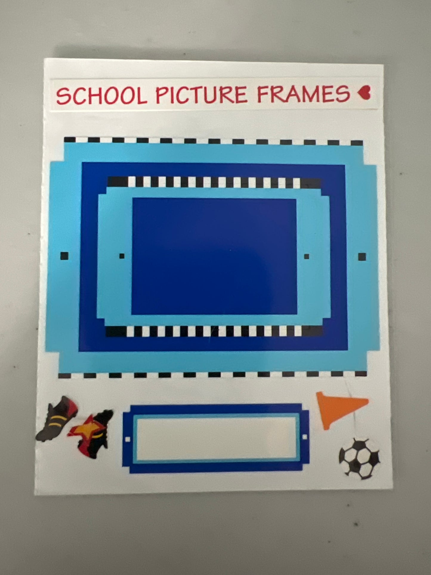 Mrs. Grossman’s Large Stickers Sports Soccer Small Frame New 1/2 Sheet