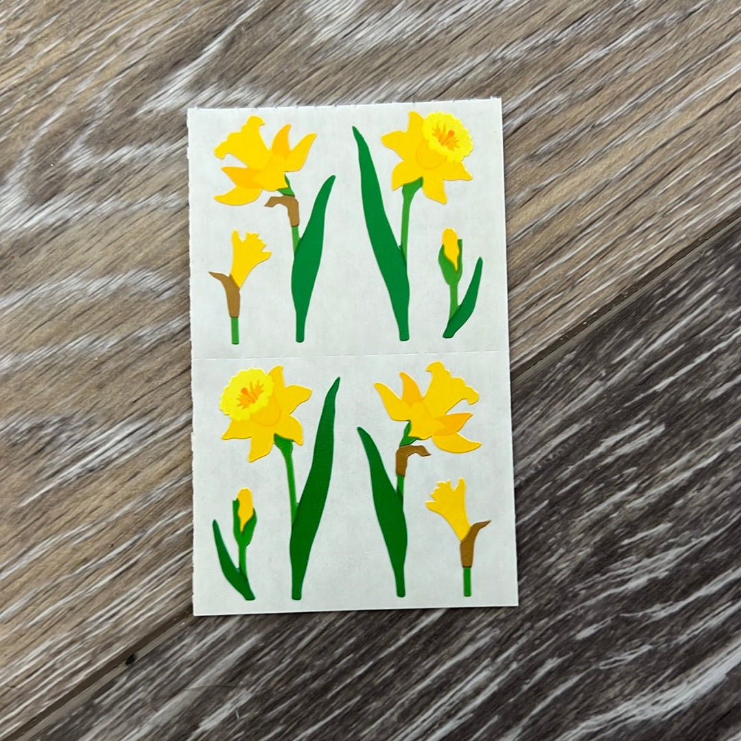 Mrs. Grossman’s Stickers Flowers Daffodils 1/2 Sheet