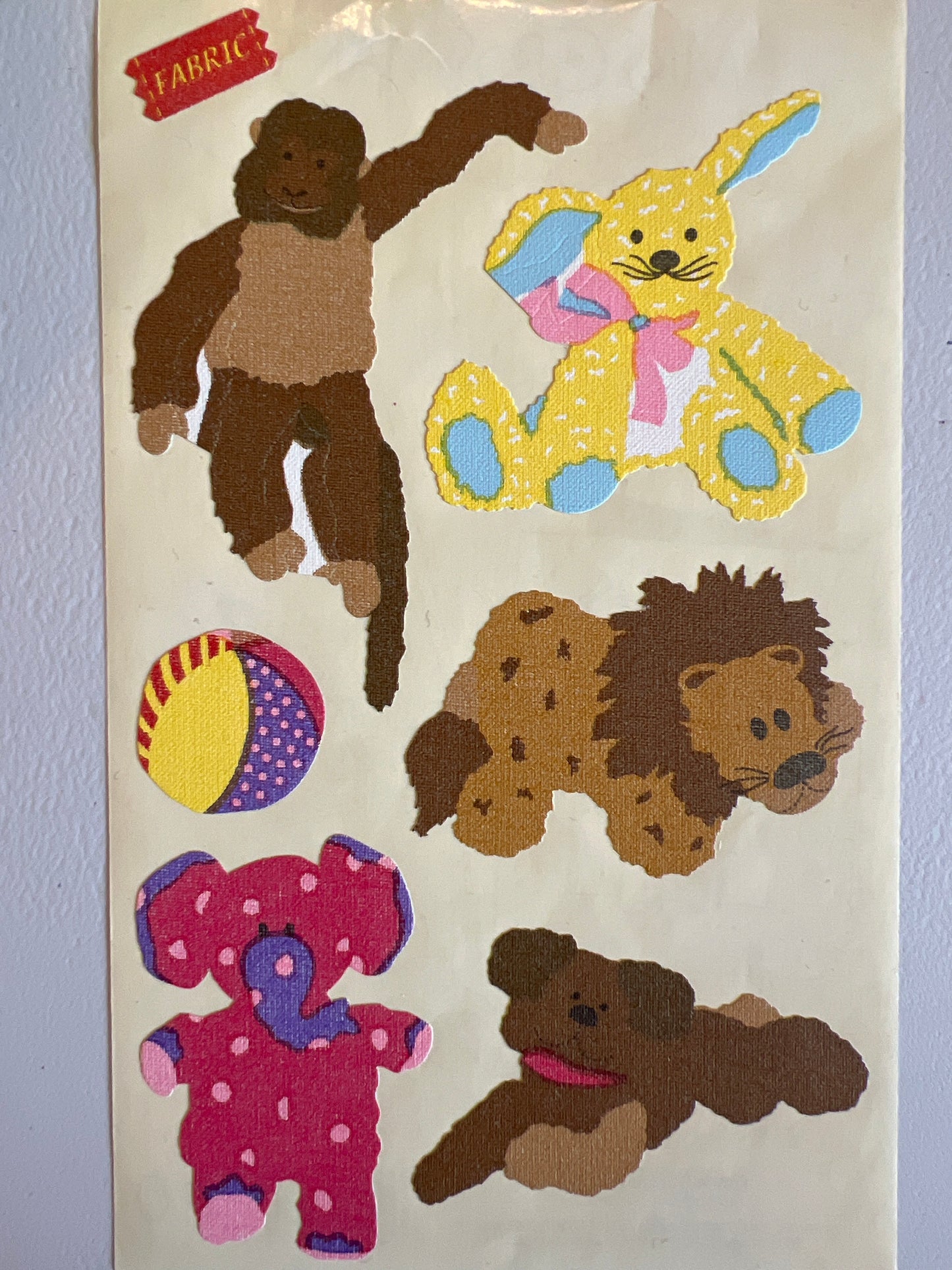Mrs. Grossman’s Large Stickers Baby Fabric Stuffed Animals New