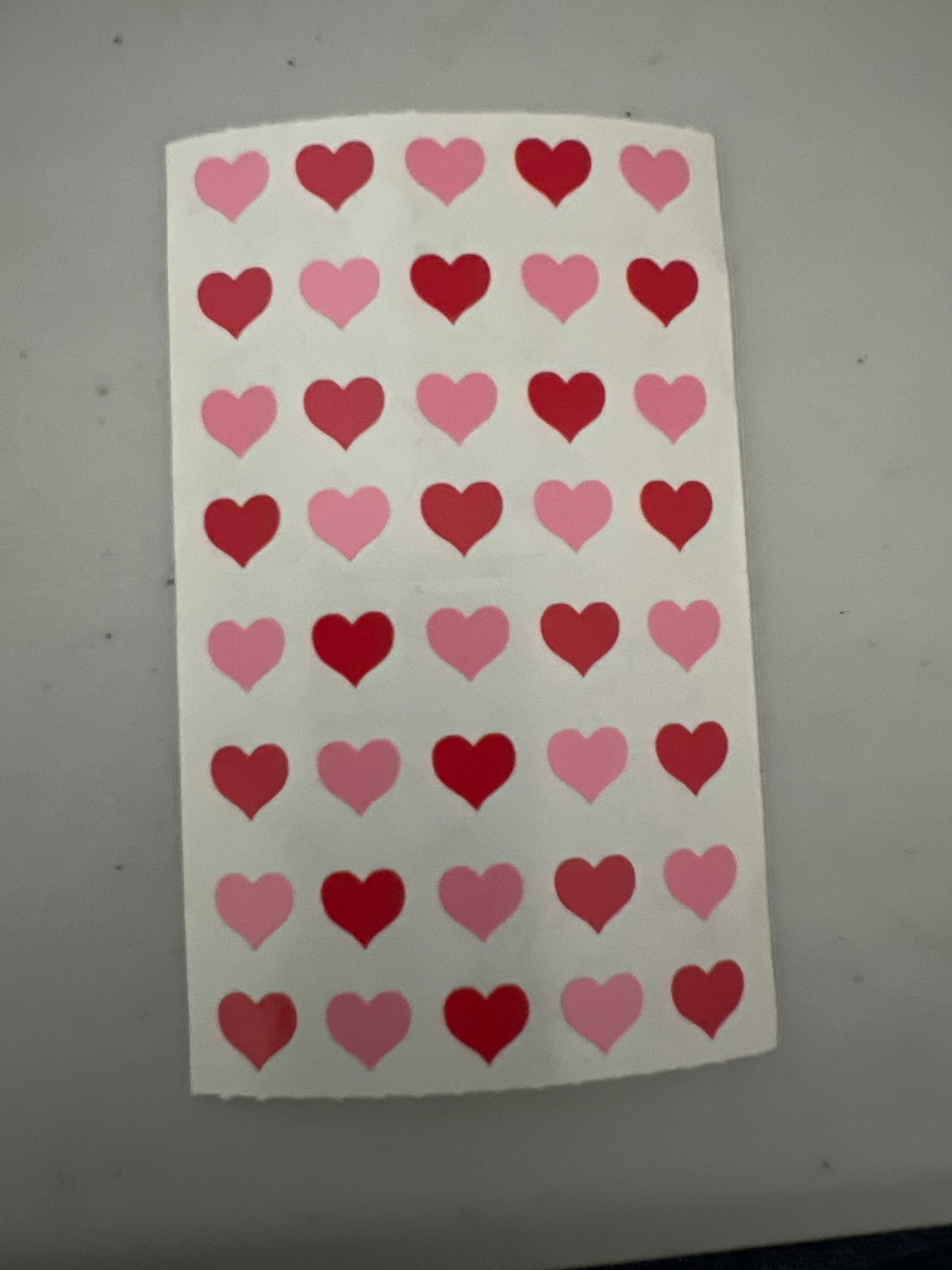 Mrs. Grossman’s Stickers Hearts Micro Red & Pink 1/2 Sheet New Valentine’s