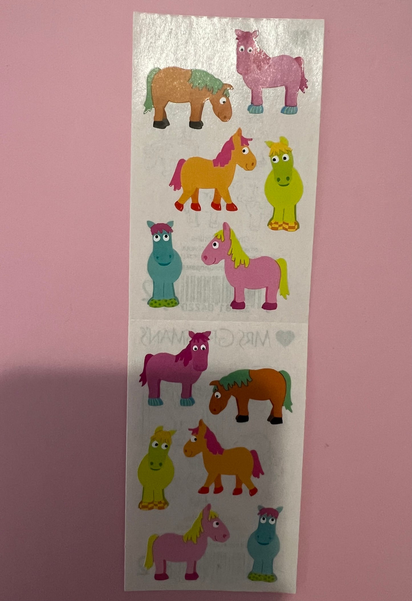 Mrs. Grossman’s Stickers Chubby Ponies New
