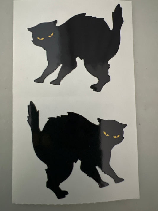 Mrs. Grossman’s Stickers Halloween Black Cat 1/2 Sheet New