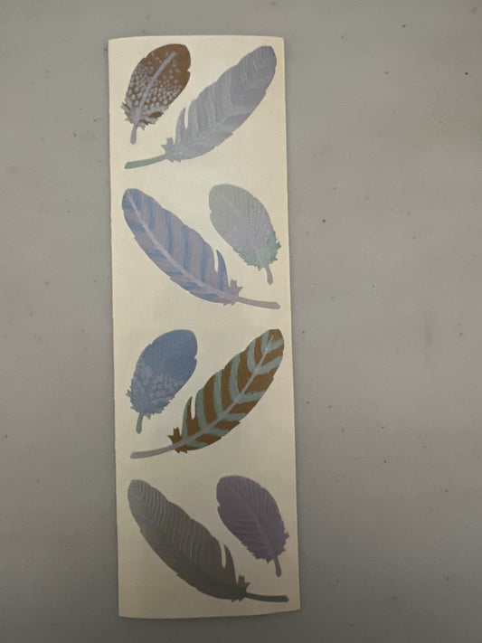 Mrs. Grossman’s Stickers Vellum Feathers New