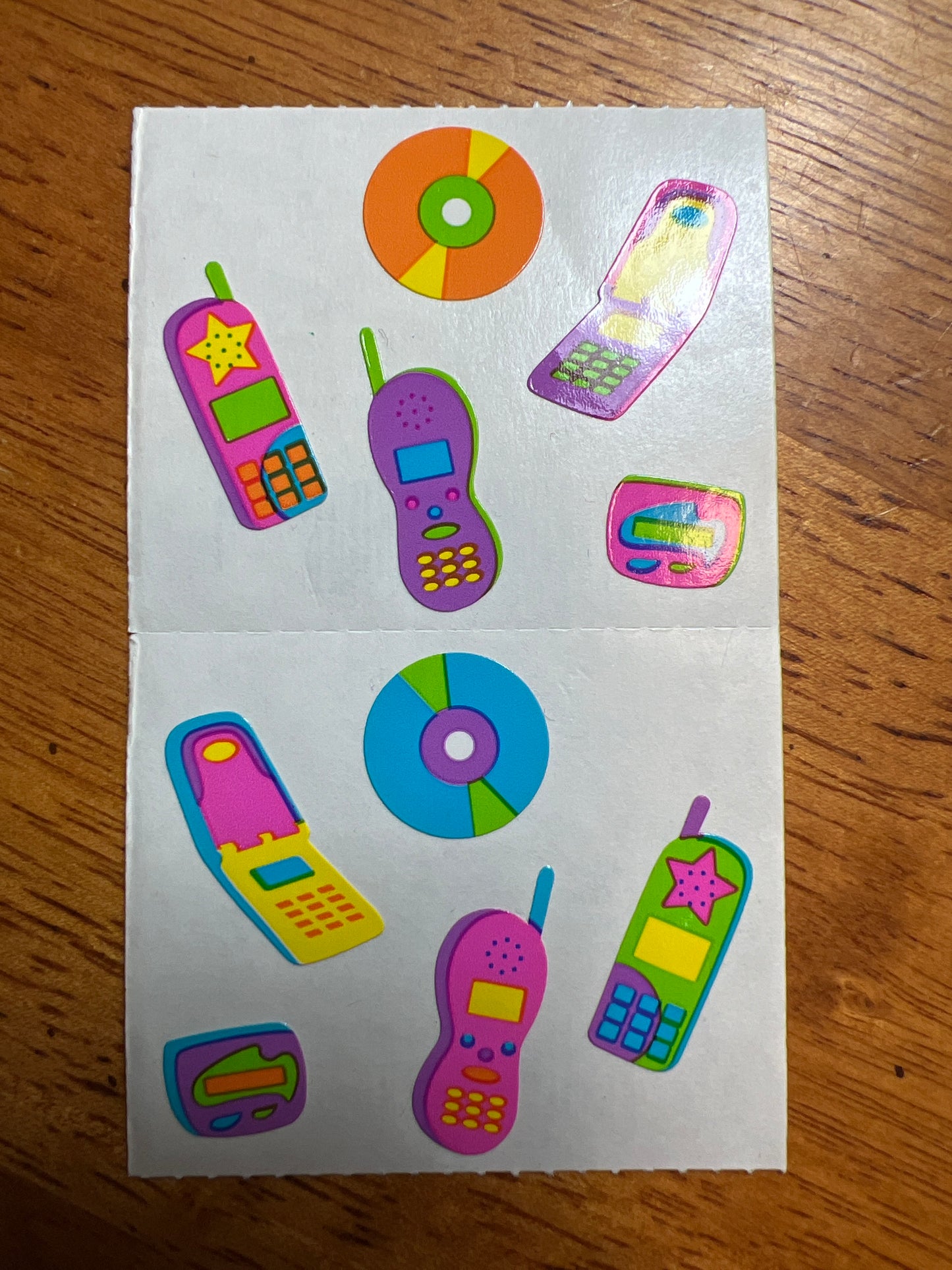 Mrs. Grossman’s Stickers Telephone 1/2 Sheet New