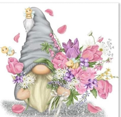 Diamond Painting Kits Gnome with Pink Tulips Z056 spring