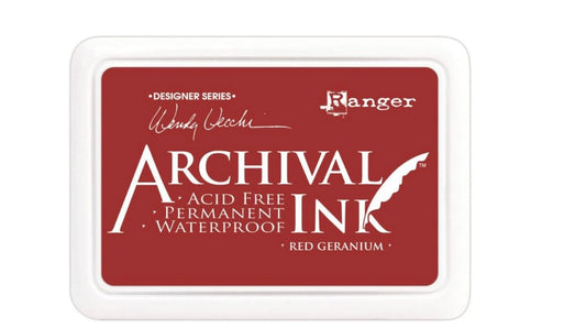 Archival Ink Pads Red Geranium cardmaking