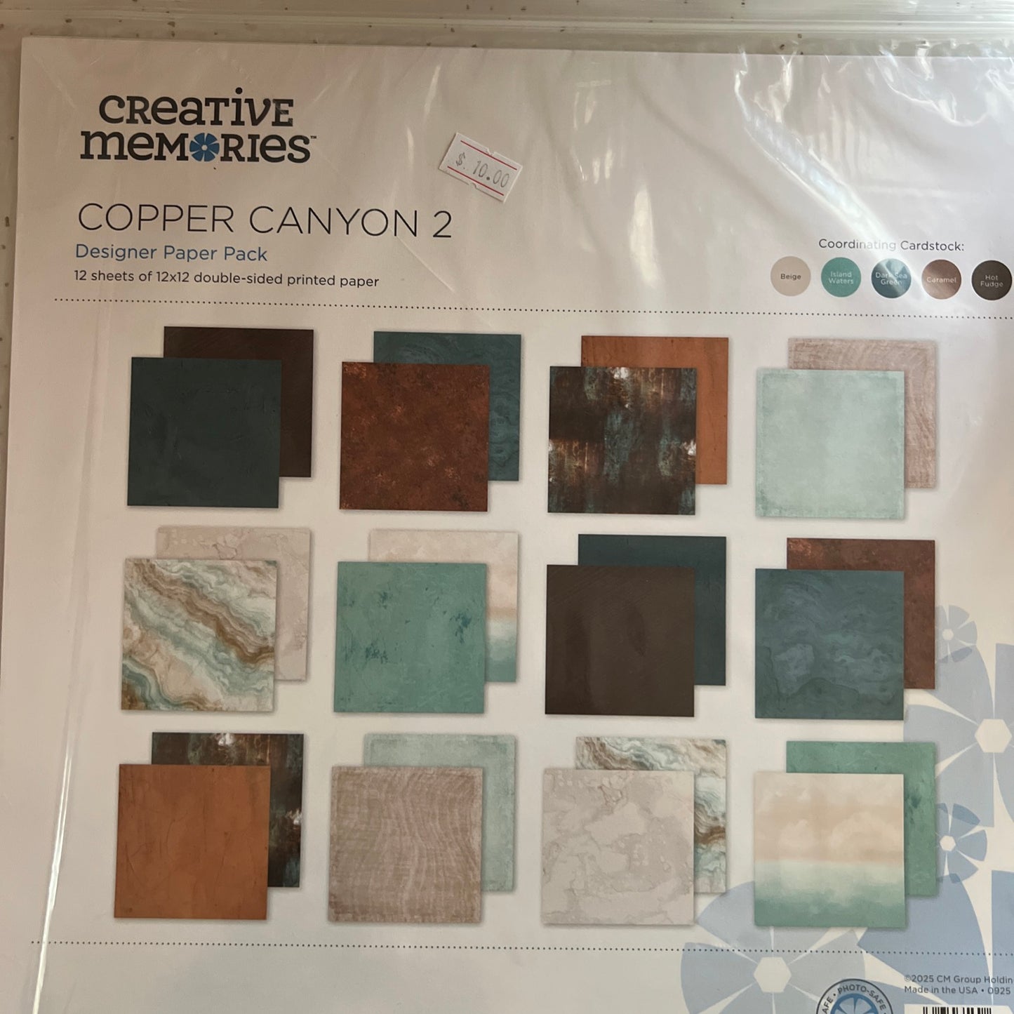 Creative Memories Copper Canyon 2 Paper Pack New