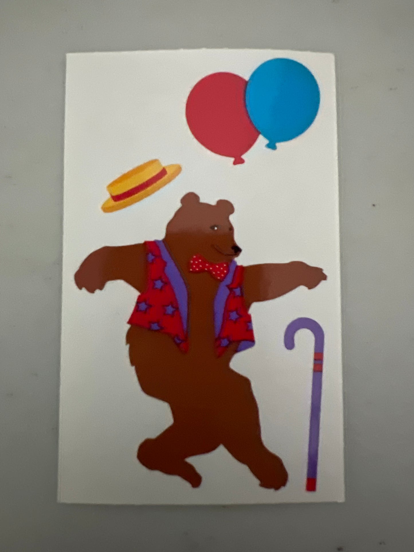 Mrs. Grossman’s Stickers Animals Dancing Bears 1/2 Sheet