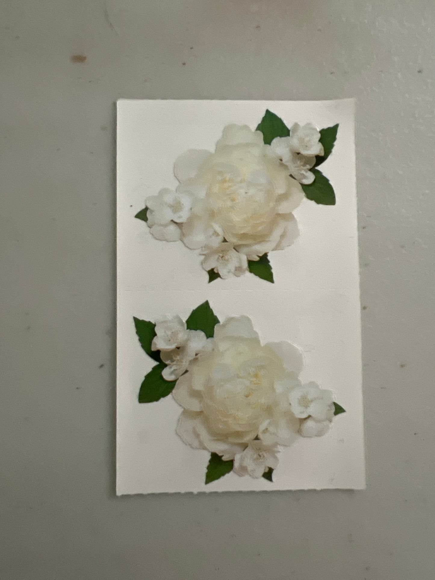 Mrs. Grossman’s Stickers White Peony New 1/2 sheet