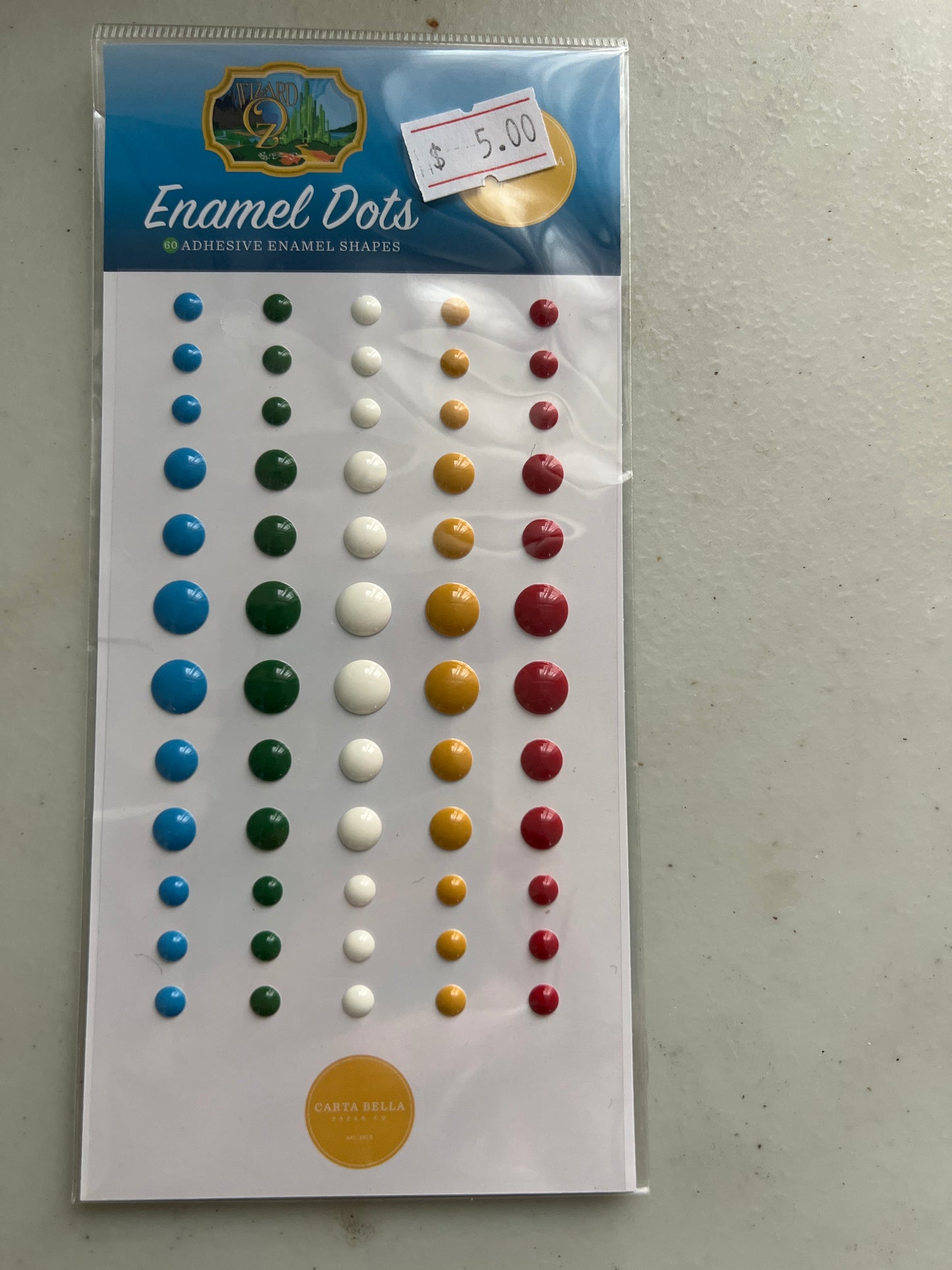 Wizard of Oz Enamel Dots Embellishments