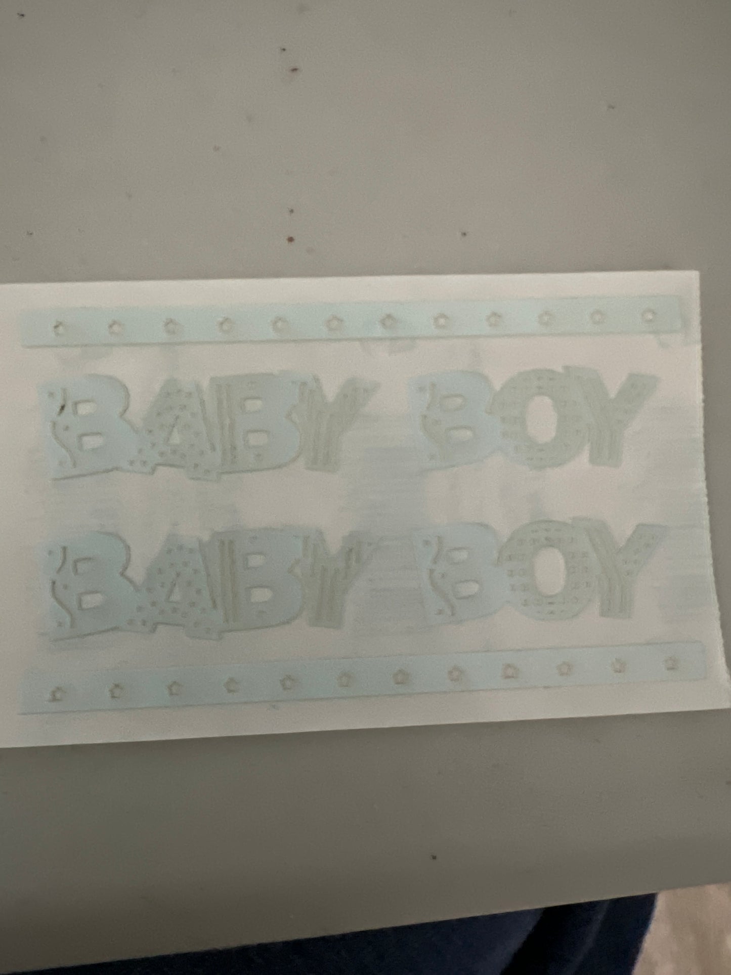 Mrs. Grossman’s Stickers Baby Boy 1/2 Sheet New