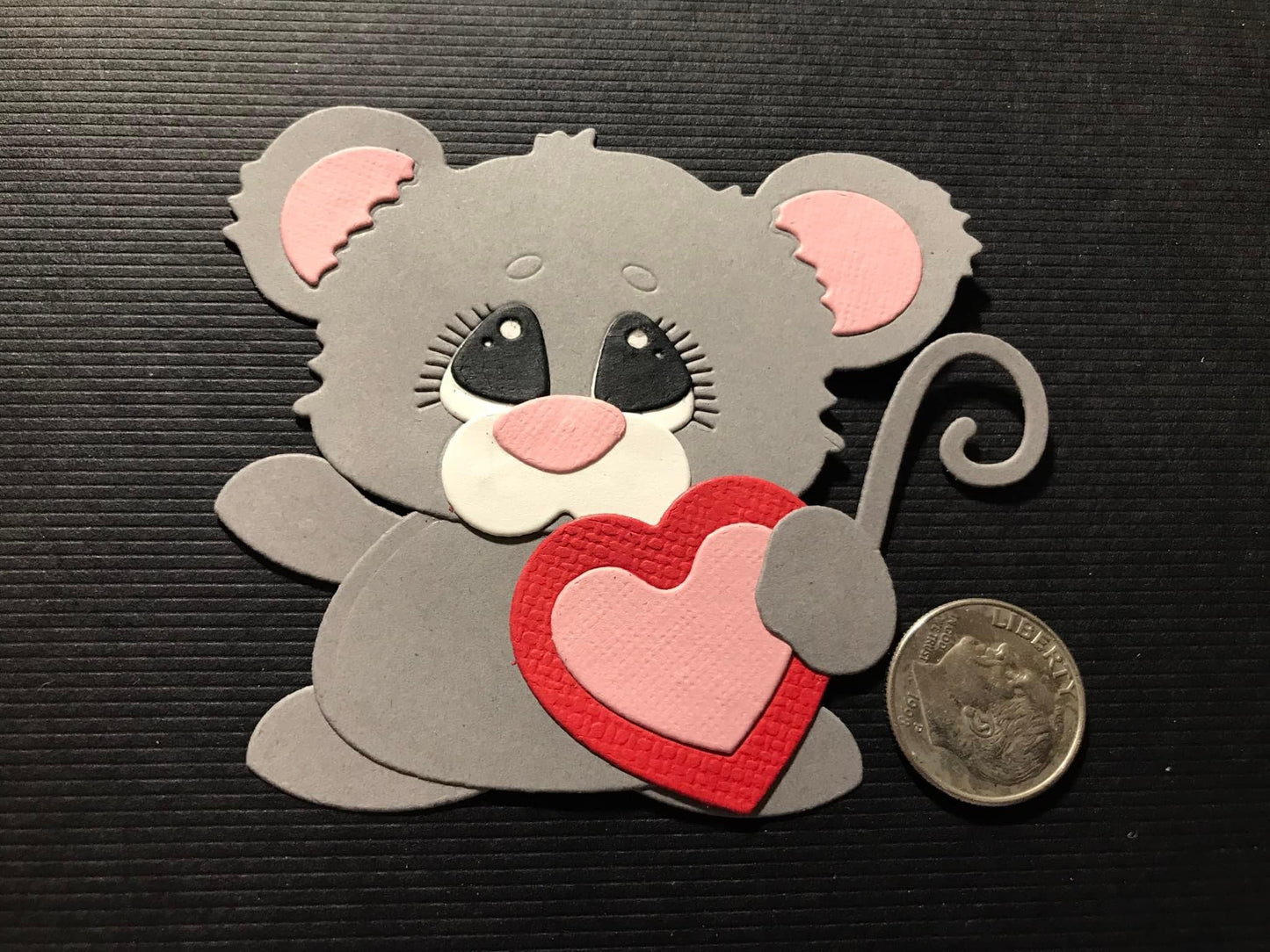 Mouse Love Die Cuts Paper Pieces Valentine’s