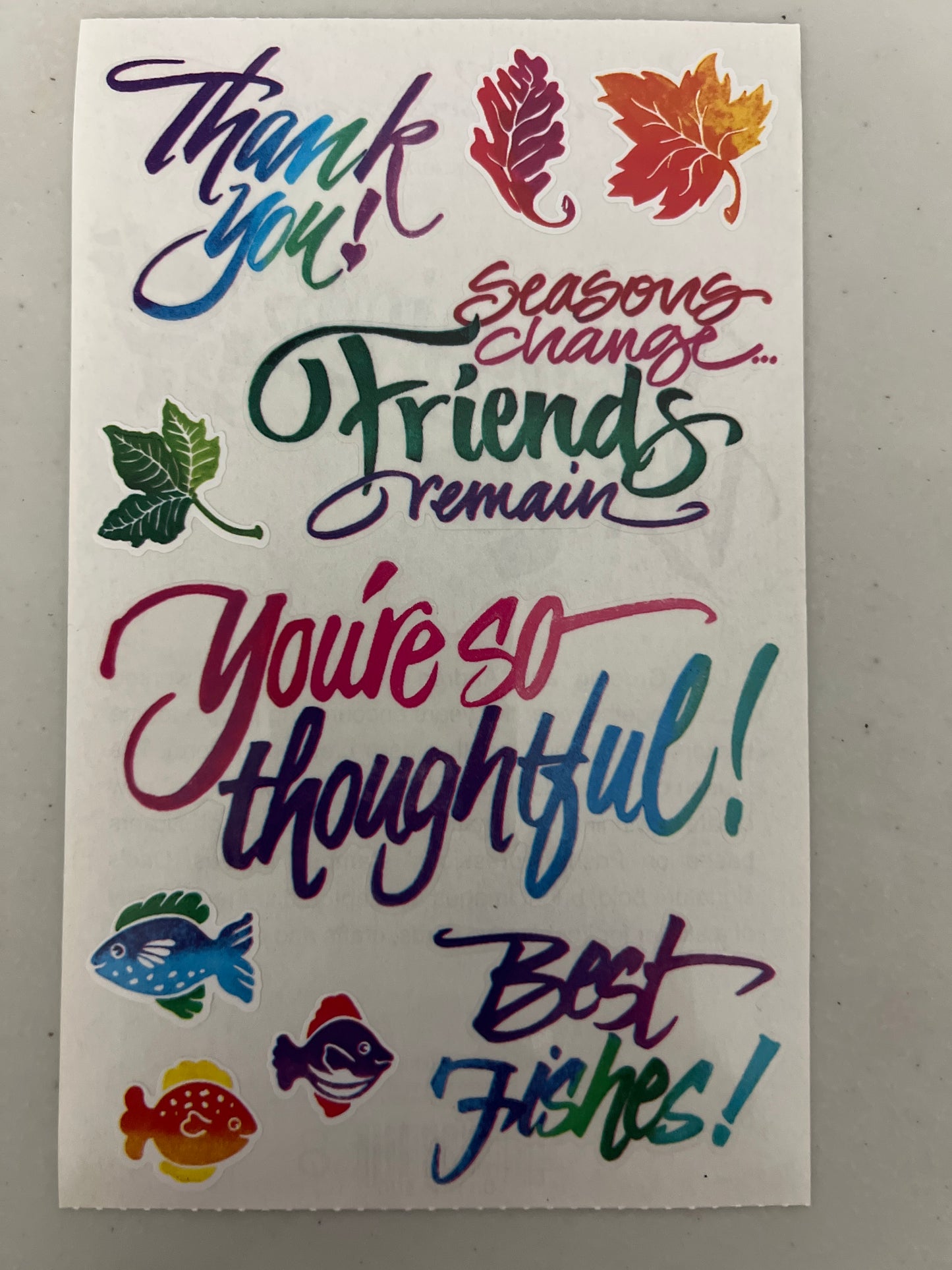 Mrs. Grossman’s Large Stickers Posh Friendship Wishes New