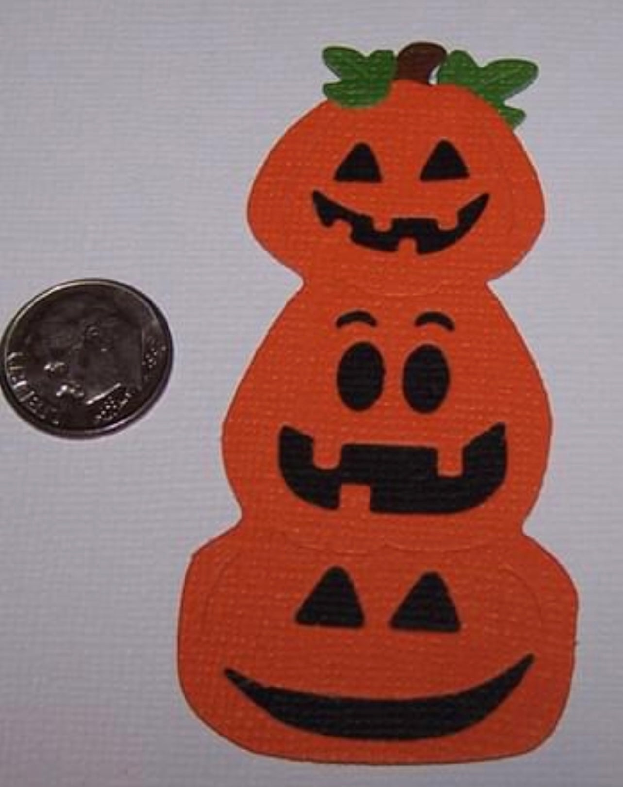 2 Stacked Pumpkins Die Cuts Halloween