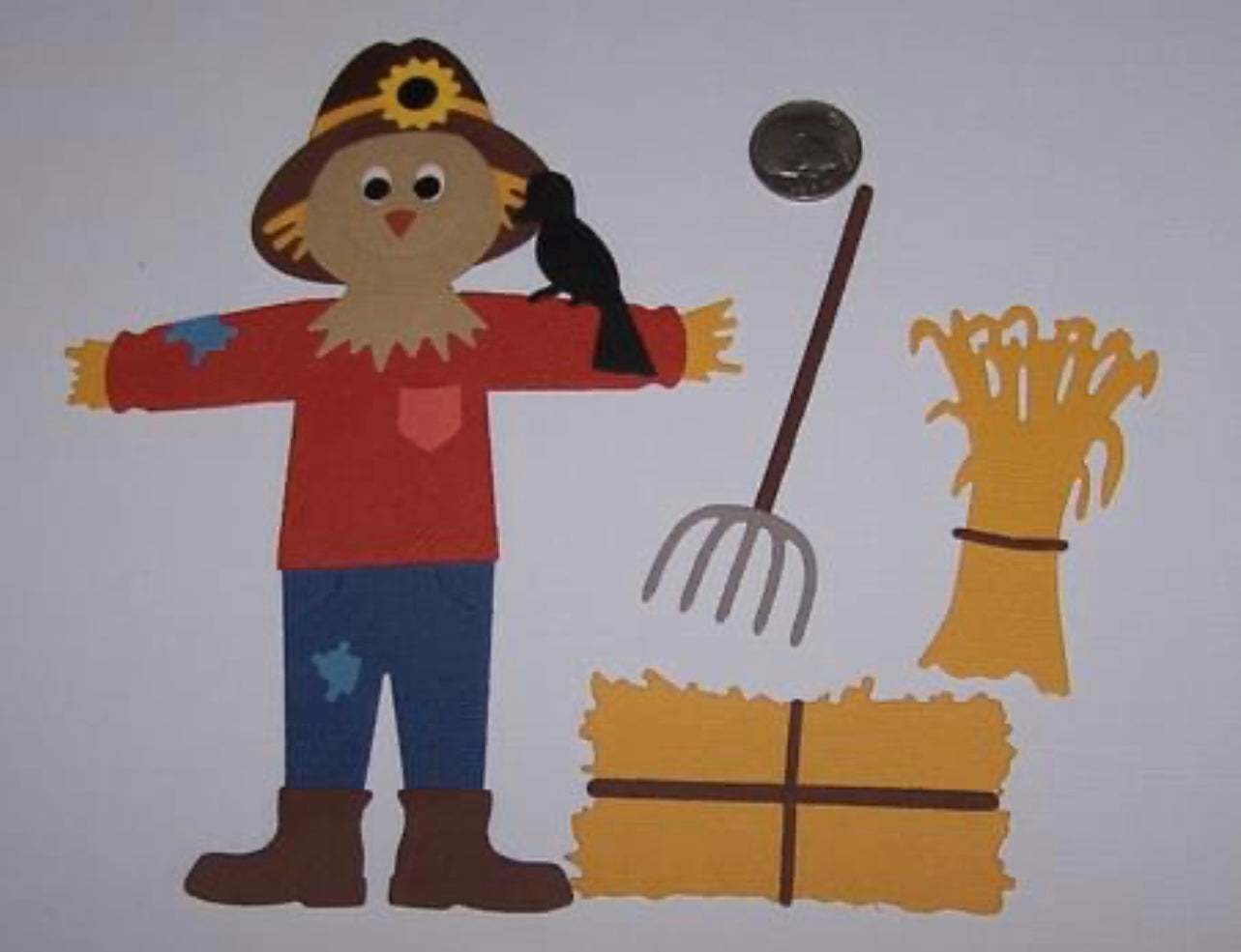 Scarecrow Die Cuts Paper Pieces Fall