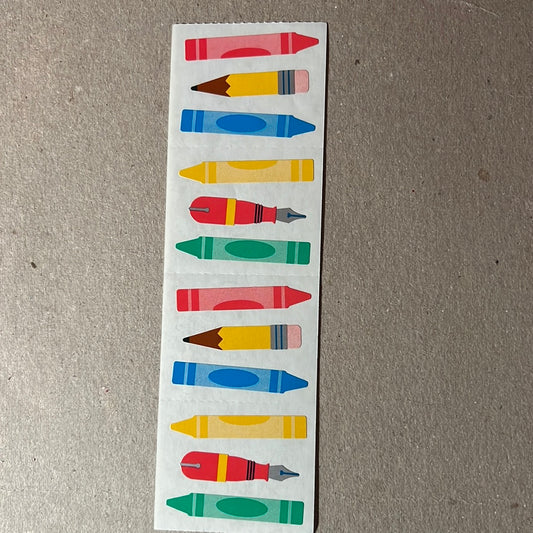 Mrs. Grossman’s Stickers School Crayons