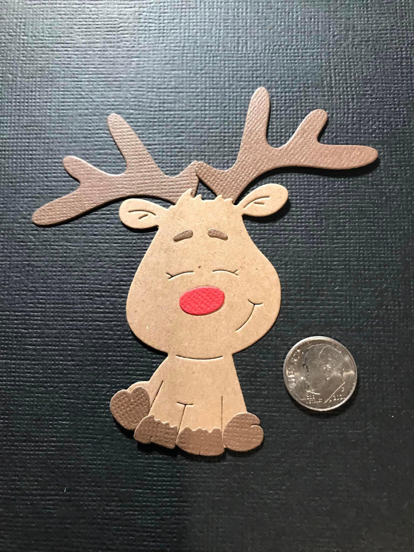 Reindeer Die Cuts Paper Pieces Christmas