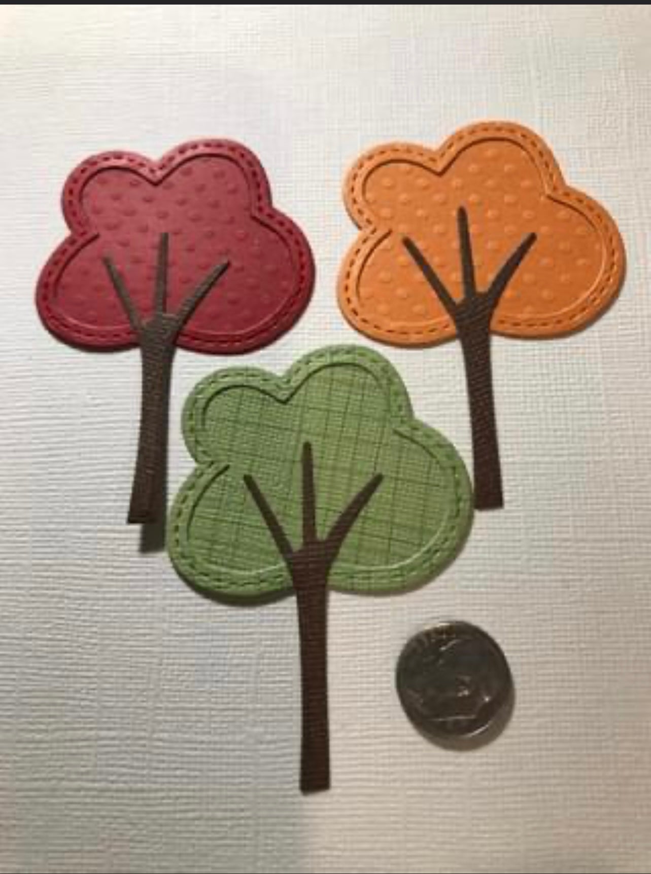 3 Trees Die Cuts Fall