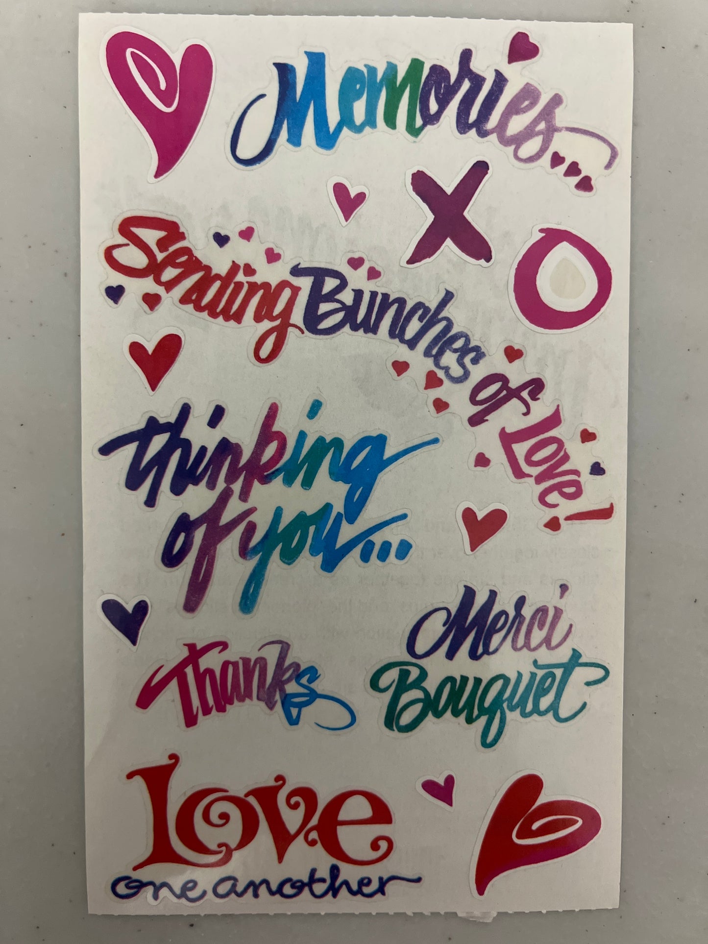 Mrs. Grossman’s Large Stickers Posh Loving Wishes New